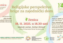 Najavljujemo: Okrugli sto “Religijske perspektive brige za zajednički dom”