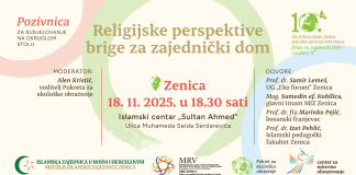 Najavljujemo: Okrugli sto “Religijske perspektive brige za zajednički dom”