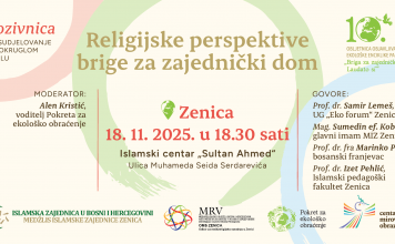 Najavljujemo: Okrugli sto “Religijske perspektive brige za zajednički dom”